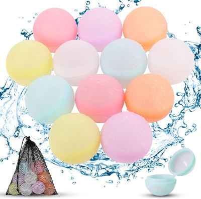 12 Piezas Globos de Agua, Reutilizables