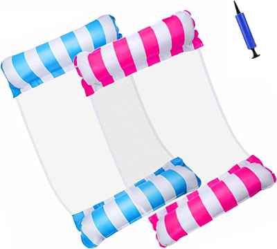 2 Hamacas Hinchables +Bomba de Aire 