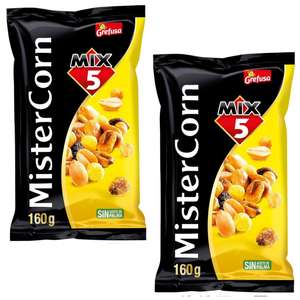 2 x Grefusa Mistercorn Cócktail Frutos Secos, 160g [Unidad 1,38€]