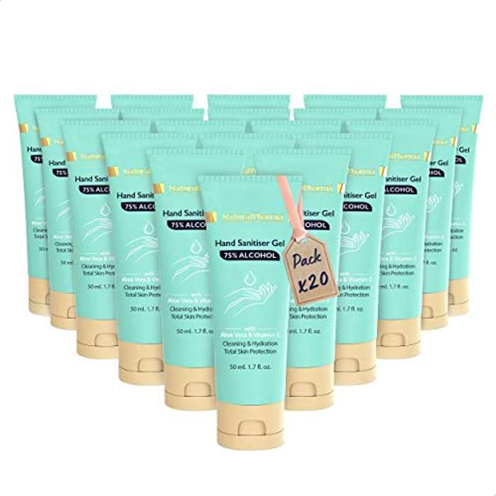 20 botes Gel Hidroalcohólico de Manos de 50ml