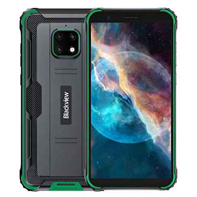 【2021】 IP68 Móvil Resistente Blackview BV4900 Pro, Android 10 4G Telefono Antigolpes, 4GB RAM 64GB ROM Extensión 256GB, Pantalla 5.7", Cámara Impermeable 5MP+13MP, NFC Dual SIM, Batería 5580mAh Verde