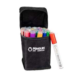 28 Rotuladores de Pintura Acrílica de Doble Punta