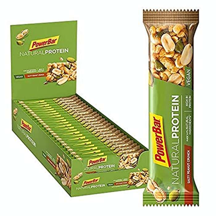 2u barritas PowerBar Natural Protein Vegan cacahuetes y pipas calabaza