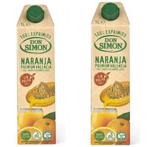 2x1 Don Simon Zumo Naranja sin Pulpa, 1L [Unidad 0.99€]