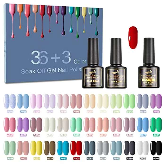 39 Esmaltes Semipermanentes colores variados