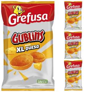 4 x Grefusa Gublins XL con Queso, 124g [Unidad 1'15€]