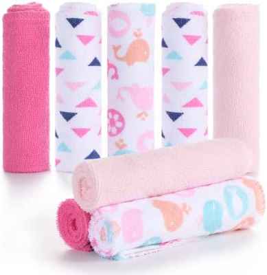 8 Piezas Toalla Bebe de Algodón