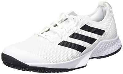 Adidas CourtFlash M, Zapatillas de Tenis Hombre, Ftwbla/Negbás/Ftwbla, 39 1/3 EU