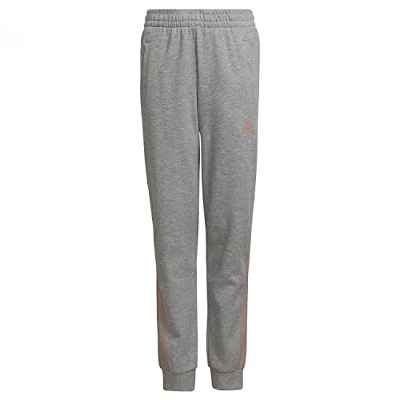 adidas G 3S Pant Pants, Girl'S, Medium Grey Heather/Wonder Mauve, 7-8A