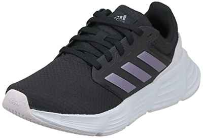 adidas Galaxy 6, Sneaker Mujer, Multicolor (Core Black/Matt Purple Met. / Almost Pink), 38 2/3 EU