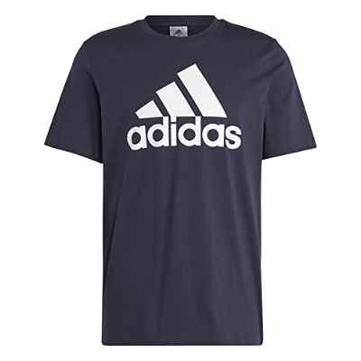 adidas Hombre Essentials Single Camiseta de manga corta, Legend Ink/White, XXL