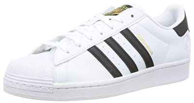 adidas Superstar Vegan, Sneaker Hombre, Footwear White/Core Black/Green, 43 1/3 EU