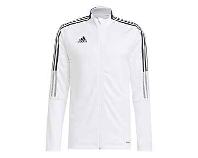 adidas Tiro21 Tk Jkt Jacket, Mens, White, M