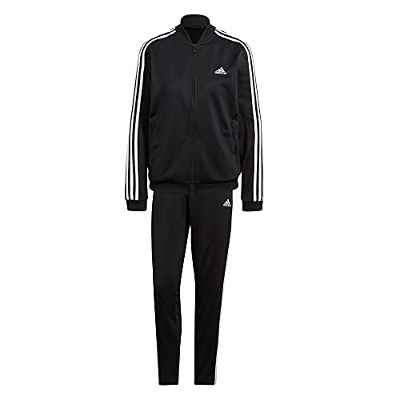 adidas W 3S TR TS Tracksuit, Womens, Black/White, Medium