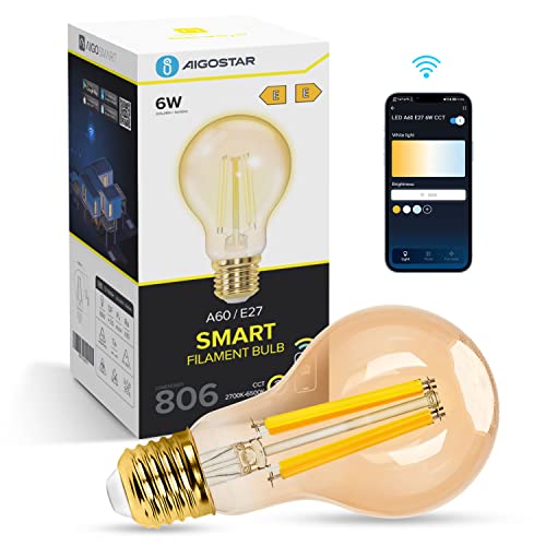 Aigostar Edison Bombillas Alexa LED E27