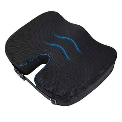 Ainiv Cojin Coxis, Cojín Espuma Viscoelástica para Asiento, Cojin Ortopédico para Coxis de Espuma de Memoria, Cojin para Silla Oficina, Coche, Alivio del Dolor y la Ciática