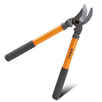 AIRAJ 38.5cm Tijeras Bypass/Podadera Super Ligera/Tijeras Podar Profesional Acero,Tijera de poda de viña Ligera para jardinería - Agudo - Durabilidad 【Elección Ideal】