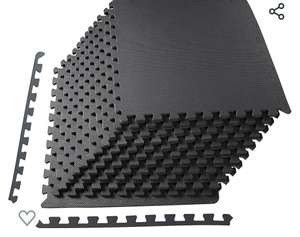 Alfombrilla de Ejercicio con Azulejos entrelazados de Espuma EVA para Ejercicio, MMA, Gimnasia