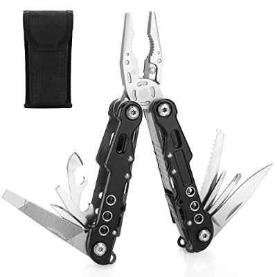 Alicates Multiusos,Multiherramienta,Navaja Multiusos Herramienta Multifunción Multitool Supervivencia Camping Accesorios Regalos del día del Padre para Hombres