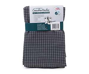 Amago - Paños de Cocina de Jacquard 100% Algodón (Paquete de 2), 50 x 70 cm - Gris y Blanco