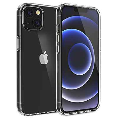 Amazon Basics - Funda de TPU (poliuretano termoplástico), suave, transparente, compatible con iPhone 13