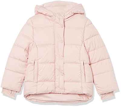 Amazon Essentials Chaqueta Gruesa y Acolchada con Capucha Niña, Malva Claro, 3 años