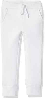 Amazon Essentials Jogger de Forro Polar Niño, Blanco, 6-7 años