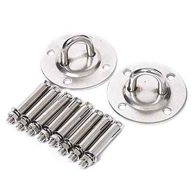 Anclaje Para Pared, Ganchos de Techo, Techo Pared Gancho Gancho Techo Para Colgar Silla, Lámpara Colgante, Columpio Amoroso, Hamaca, Entrenador de Honda, Capacidad de Carga de Hasta 500 kg (2 Piezas)