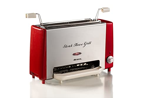 Ariete 730 Grill eléctrico, cocción vertical con bandeja antigoteo