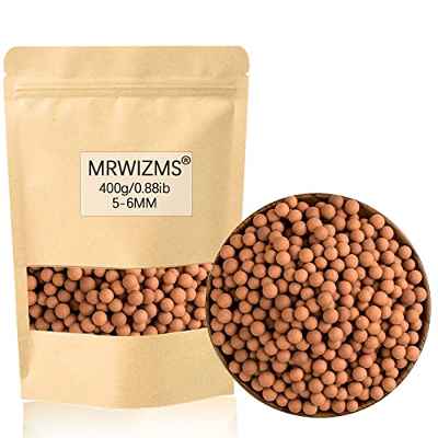 Arlita para Plantas, Arcilla Expandida para Orquideas, Bolas de Arcilla para Plantas, Pavimento de Macetas, Pavimento, Decoración de Peceras, Hidroponía de Plantas Verdes, Micro Paisajismo (400,Brown)