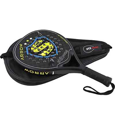 Arrow - Pala Padel de Carbono 12k Forma Redonda con Funda