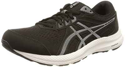 Asics Gel-Contend 8, Zapatillas Hombre, Black White, 42.5 EU