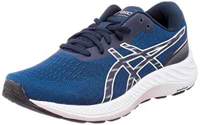 Asics Gel-Excite 9, Running Shoe Mujer, Mako Blue/White, 37.5 EU