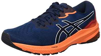 Asics GT-1000 11, Running Shoe Hombre, French Blue/Shocking Orange, 40.5 EU