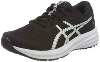 Asics Patriot 12 GS, Road Running Shoe, Black/White, 32.5 EU