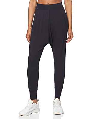 AURIQUE Pantalón Tiro Caído Mujer, Negro (Black), X-Large