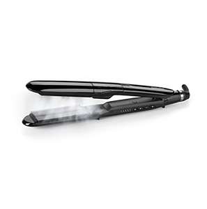 BaByliss Plancha Steam Straight ST492E Planchas de pelo con vapor, Placas anchas, Alisado más rápido, 5 Temperaturas de 150°C a 230°C