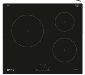 Balay 3EB864FR - Encimera, Inducción, Encastrable, 60 cm, 3, Negra/Bisel delantero, Control táctil