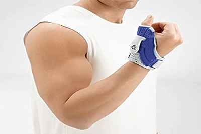 BAUERFEIND Órtesis de pulgar, RhizoLoc, titán, izquierdo, talla 2, gris