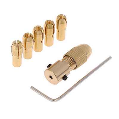 Bestgle Latón Portabrocas Collet bits 0.5-3.0mm Portabrocas para Taladro para herramientas rotatorias Dremel, Holder eléctrico pulido taladro Pinza de TaladroLatón