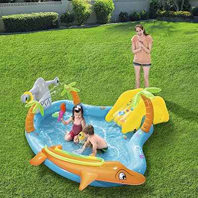 Bestway 53067 - Piscina Hinchable Infantil Vida Marina 280x257x87 cm