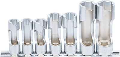 BGS 1105, Juego de llaves de vaso especiales, ranuradas, entrada 10 mm (3/8"), 10 - 19 mm, 7 piezas