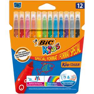 BIC 9246621 Kids Visa Pack de 12 rotuladores de colores