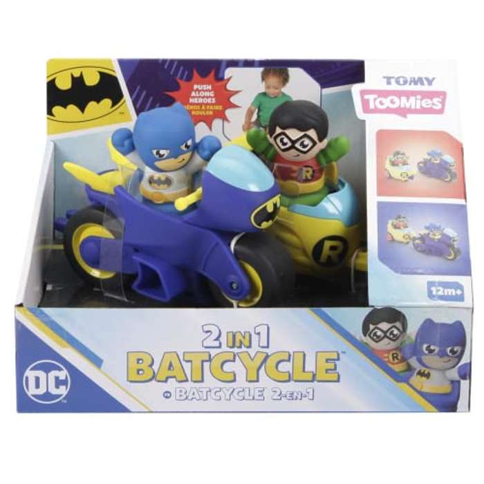 Bizak Batcyclo 2 en 1, Moto con Sidecar de Batman