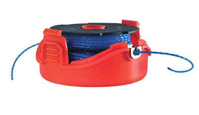 Black+Decker A6442-XJ - Bobina con hilo de 2x6 m de largo y 1.5 mm de diámetro, hilo trenzado para un mejor corte y mayor resistencia, incluye tapa, para los modelos con sistema de alimentación Reflex Plus de doble hilo GL5530.