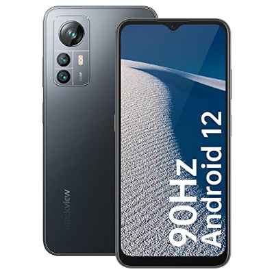 Blackview A85 Teléfono Móvil Libre,14+128GB Smartphone Android 12,Cámara 50+8MP,6.5'' Pantalla HD+ 90Hz,4480mAh Carga rápida 18W, Moviles 4G Dual SIM,Face ID/Huella Dactilar/NFC/GPS