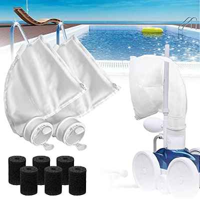 Bolsas de Uso Múltiple Compatible con Polaris 280 480 Robot Limpiafondos Piscina Automático K13 K16 con 9-100-3105 Depurador de Manguera de Barrido Compatible con Polaris 180 280 360 380 480 3900Sport