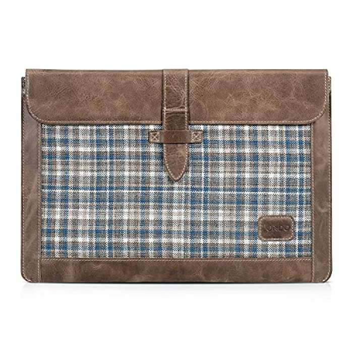 Bolso para Macbook de Piel Genuina