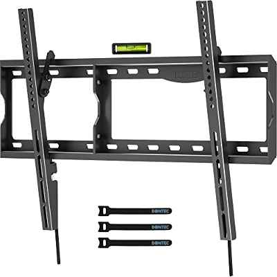 BONTEC Soporte TV Pared para Televisores para la Mayoría de 37-86 Pulgadas de LED LCD Plasma, Soporte Inclinable con Capacidad para Televisores de hasta 75 kg, Máx VESA 600x400mm