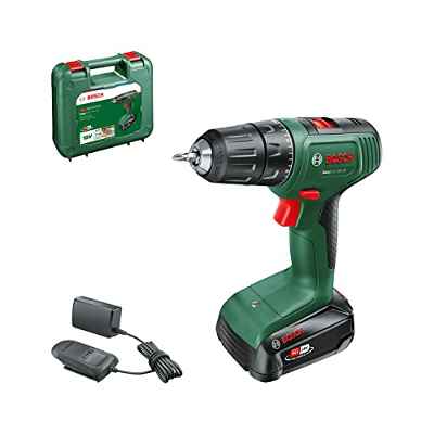 Bosch Profesional atornillador a batería EasyDrill 18V-40, 1 batería de 2,0 Ah, sistema de 18 V, en maletín de transporte